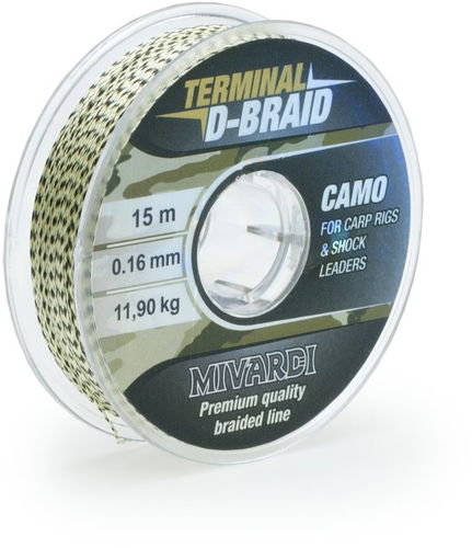 Mivardi Terminal D-Braid Camo 0,08mm 15m - Šňůrka - Hlavní obrázek