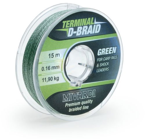 Mivardi Terminal D-Braid Green 0,26mm 15m - Šňůrka - Hlavní obrázek