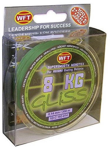 WFT GLISS KG, Green, 0.12mm, 6kg, 150m - Line