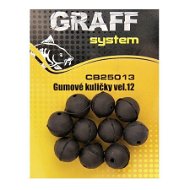 Graff Rubber Balls Size 12 10pcs - Beads