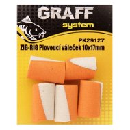 Graff Zig-Rig Floating roller 10x17mm White/Orange 5pcs - Artificial bait