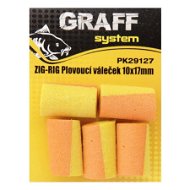 Graff Zig-Rig Floating roller 10x17mm Yellow/Orange 5pcs - Artificial bait