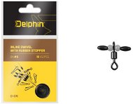 Delphin Inline Swivel with Rubber Stopper D-04, size S, 10pcs - Swivel