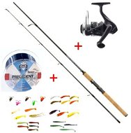 Mistrall Spinning set Lamberta XR Spin 2.4m 5-20g + FREE Fishing Line and Rubber Baits - Fishing Kit 