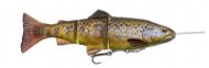Savage Gear 4D Line Thru Trout, 15cm, 35g, SS Dark Brown Trout - Rubber Bait