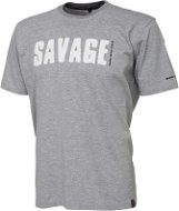Savage Gear Simply Savage Tee Light Grey Melangé, size S - T-Shirt