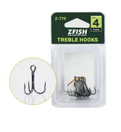 Zfish Treble Hooks Z-779 Size 1 6pcs - Triple-Hook