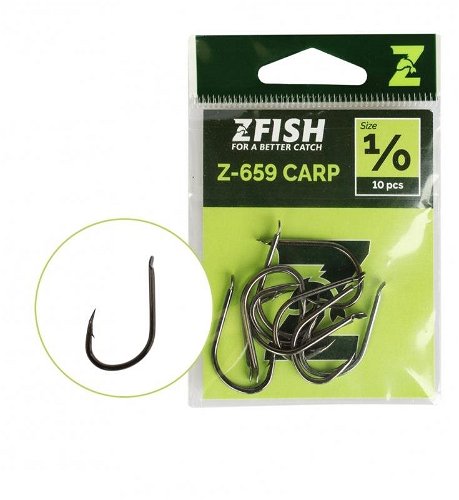 Zfish Carp Hooks Z-659 Size 4 10pcs from 1.38 € - Fish Hook