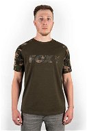 FOX Raglan Khaki/Camo Sleeve T-Shirt - Tričko