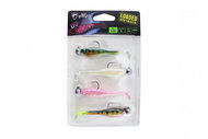 FOX Rage Mini Fry Loaded, 7cm, 5g, Size 1/0, UV Mixed Colours, 4pcs - Rubber Bait