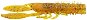 FOX Rage Floating Creature Crayfish 9cm UV Golden Glitter 5pcs - Rubber Bait