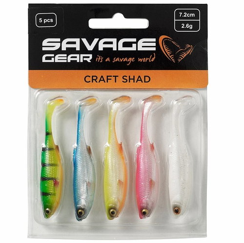 Savage Gear Craft Shad 10cm 6g Dark Water Mix 5pcs - Rubber Bait - Main image
