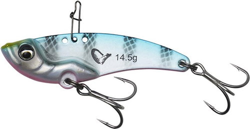 Savage Gear Vib Blade 5,5cm 14,5g Sinking Blue Pink Stripes - Wobbler - Main image