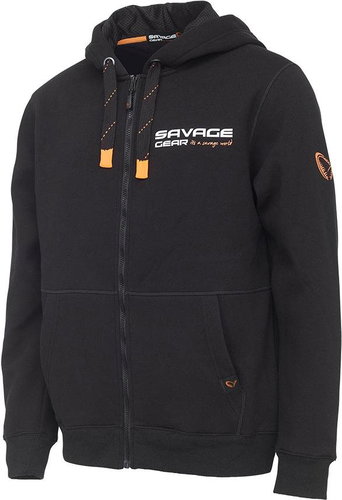 Savage Gear Urban Zip Hoodie Black Ink Size XXL - Sweatshirt - Main image