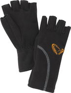 Savage Gear Wind Pro Half Finger Black - Rybářské rukavice