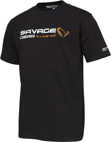 Savage Gear Signature Logo T-Shirt Black Ink Size S - T-Shirt - Main image