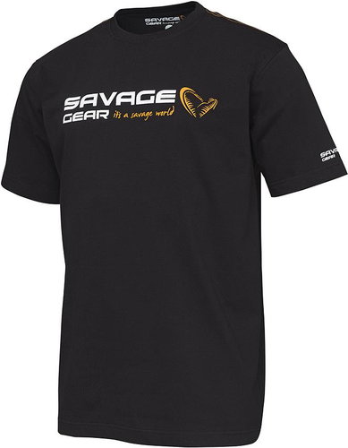 Savage Gear Signature Logo T-Shirt Black Ink Size XXL - T-Shirt - Main image