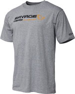 Savage Gear Signature Logo T-Shirt Grey Melange Size XL - T-Shirt
