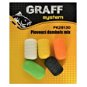Graff Floating dumbels 7x13mm Mix of colours 5pcs - Artificial bait
