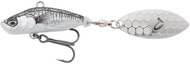 Savage Gear 3D Sticklebait Tailspin 8cm 18g Sinking Black Silver - Wobler