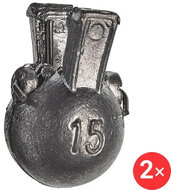 Sensas Clip on Plummet 2 × 15 g - Lead