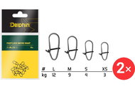 Delphin Fastlock Micro Snap Size S 4 kg 2 × 10 pcs - Snap Hook