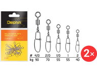 Delphin Rolling Swivel with Crosslock Snap Size 2, 40 kg 2 × 10 pcs - Snap Hook