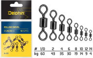 Delphin Rolling Swivel A-01 Size 2, 43 kg 3 × 10 pcs - Swivel