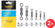 Delphin High Speed Double Rolling Swivel A-04 Size 10, 14 kg 2 × 10 pcs - Swivel