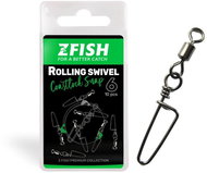 Zfish Rolling Swivel & Coastlock Snap, size 12, 2 × 10 pcs - Swivel