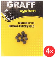 Graff Rubber balls Size 5, 4 × 10 pcs - Bead (Charm)