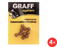 Graff Silicone Rubber Balls Size 8, 4 × 10 pcs - Rubber ball