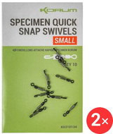Korum Specimen Quick Snap Swivels Small 2 × 10 pcs - Swivel