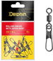 Delphin Rolling swivel with Japan snap Velikost 8+1 6 kg 2 × 10 ks - Karabinka