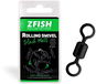 Zfish Obratlík Rolling Swivel Black Matt Velikost 8, 28 kg 2 × 10 ks - Obratlík