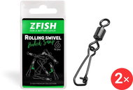 Zfish Rolling Swivel & Hooked Snap Size 10, 21 kg 2 × 10 pcs - Swivel
