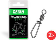 Zfish Rolling swivel with T Snap Size 8, 35 kg 2 × 10 pcs - Swivel