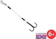 Delphin BOMB! Twisto Rigs Fluorocarbon Size 6, 8 cm 2 × 3 pcs - Rig