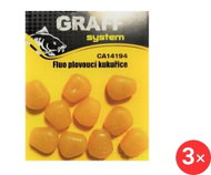 Graff Fluo floating corn yellow 3 pcs - Artificial bait
