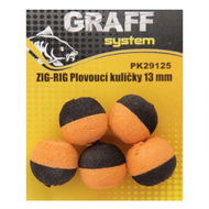 Graff Zig-Rig Plovoucí kulička 13 mm Černá/Oranžová 2 × 5 ks - Umělá nástraha