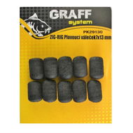 Graff Zig-Rig Plovoucí váleček 7 x 13 mm Černá 2 × 10 ks - Umělá nástraha