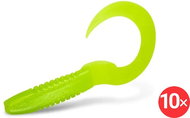 Delphin TwistaX Eeltail UVs 6 cm Greench, 2 × 5 pcs - Rubber Bait