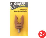 Graff Rubber Corner Lux Brown, 2 pcs - Rod Rest