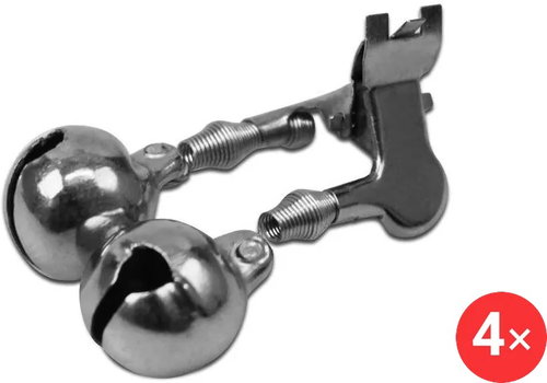 Delphin Roll with metal clip 16 mm, 4 pcs - Bells - Main image