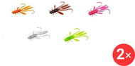 Delphin Nymfa Manya UVs, 10,5 cm, Pearl + Candy + Firedot + Reactor + Brick, 2 × 5 ks - Gumová nástraha