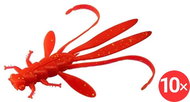 Delphin Nymfa Manya UVs, 10,5 cm, Berry, 2 × 5 ks - Gumová nástraha