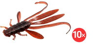 Delphin Nymfa Manya UVs, 10,5 cm, Brick, 2 × 5 ks - Gumová nástraha