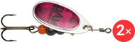 Effzett Fluo Spinner, 2 × 4 g Velikost 2 Magenta Prisma - Třpytka
