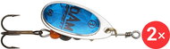 Effzett Fluo Spinner, 2 × 6 g Size 3 Sky Prisma - Spinner