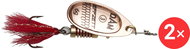 Effzett Standard Spinner Dressed, 2 × 10 g Size 4 Copper - Spinner